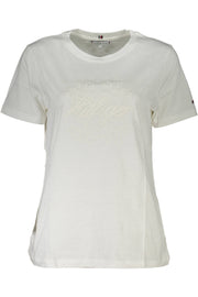 T-SHIRT EM ALGODÃO TOMMY HILFIGER MULHER BRANCA