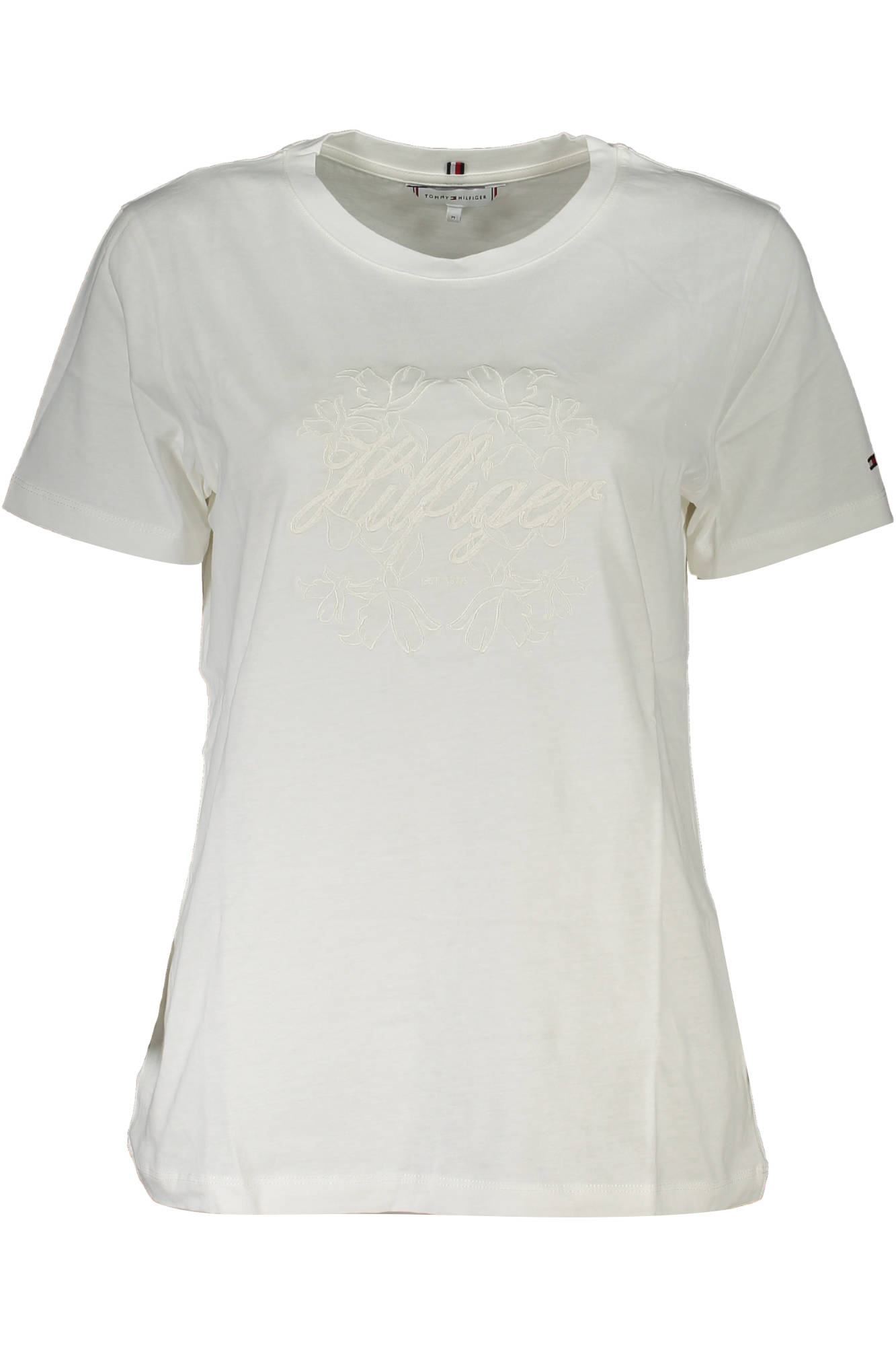 T-SHIRT EM ALGODÃO TOMMY HILFIGER MULHER BRANCA