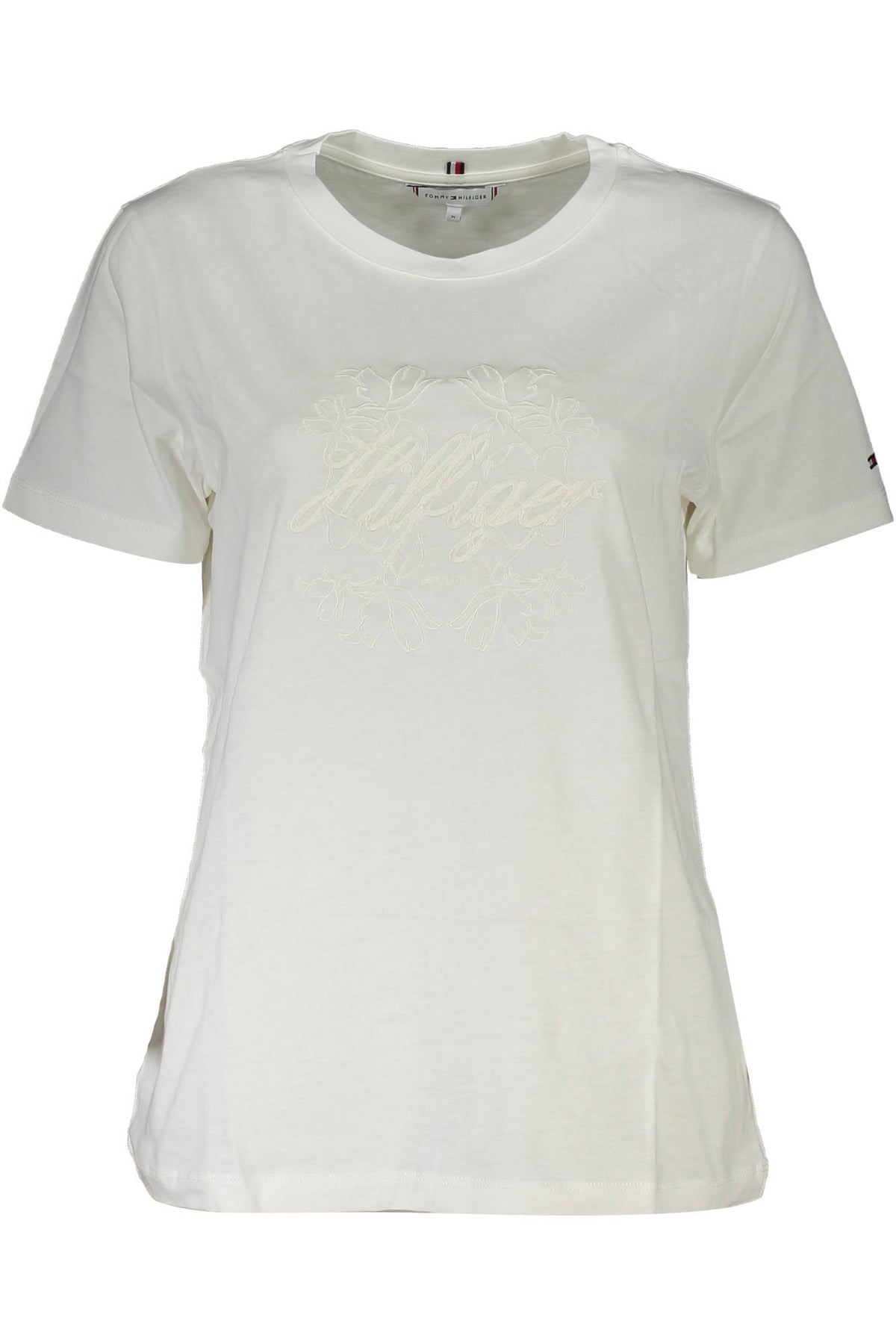 T-SHIRT EM ALGODÃO TOMMY HILFIGER MULHER BRANCA