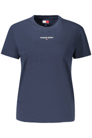 T-SHIRT EM ALGODÃO TOMMY HILFIGER MULHER AZUL