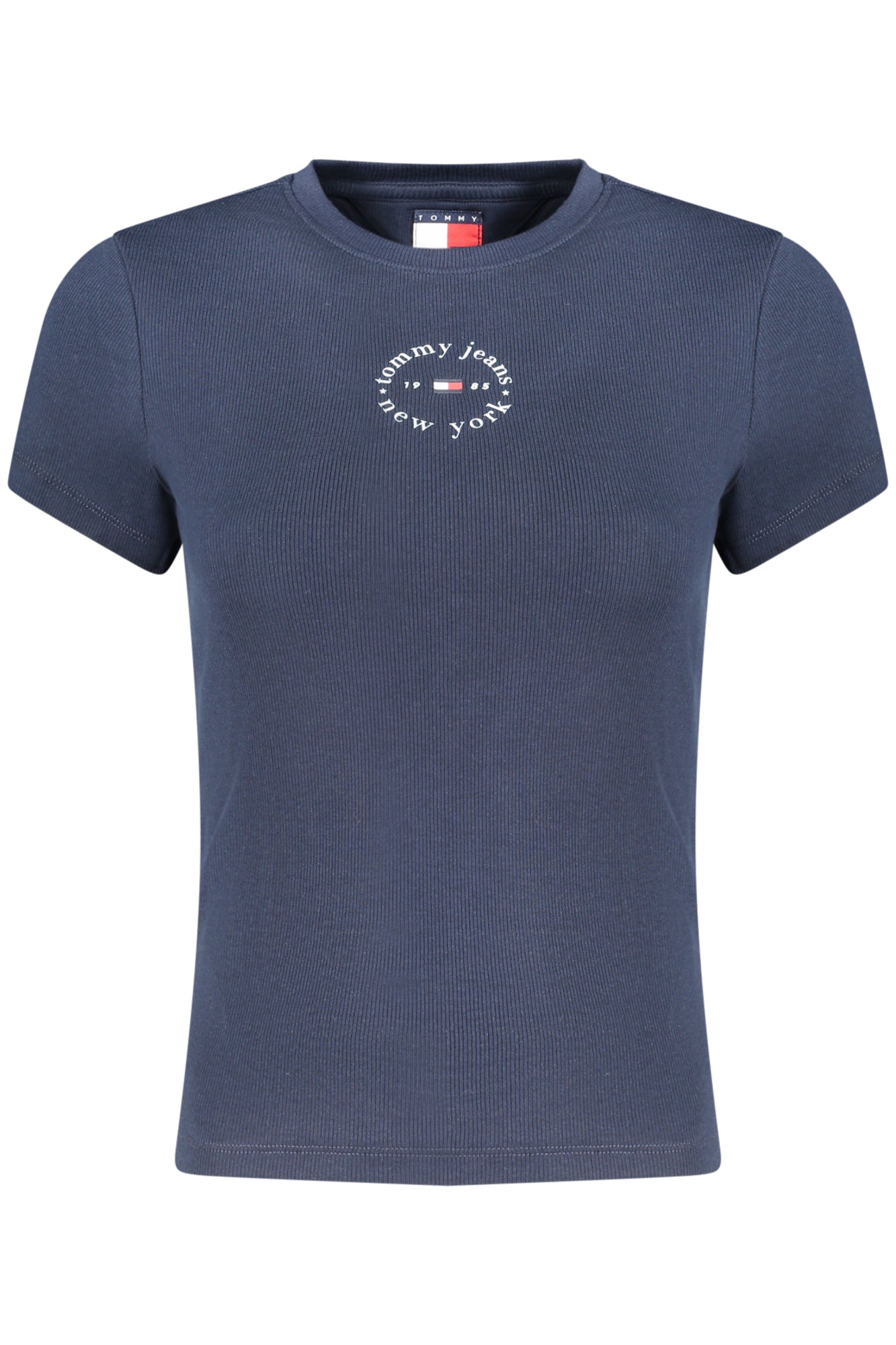 T-SHIRT EM ALGODÃO TOMMY HILFIGER MULHER AZUL