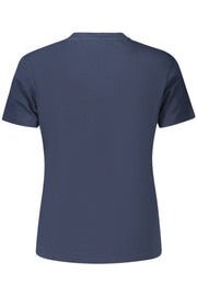 T-SHIRT EM ALGODÃO TOMMY HILFIGER MULHER AZUL