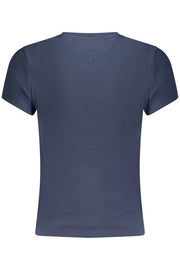 T-SHIRT EM ALGODÃO TOMMY HILFIGER MULHER AZUL