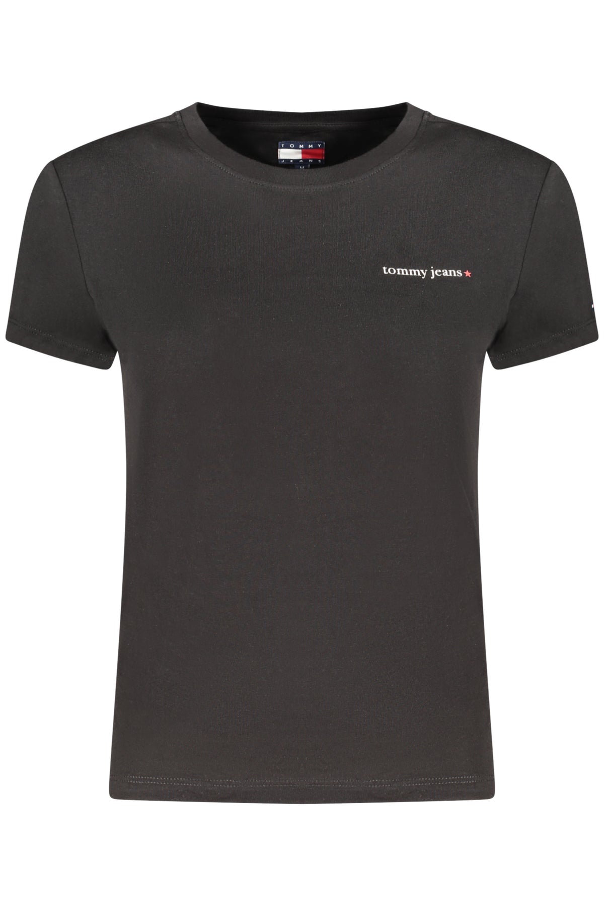 T-SHIRT EM ALGODÃO TOMMY HILFIGER MULHER PRETA