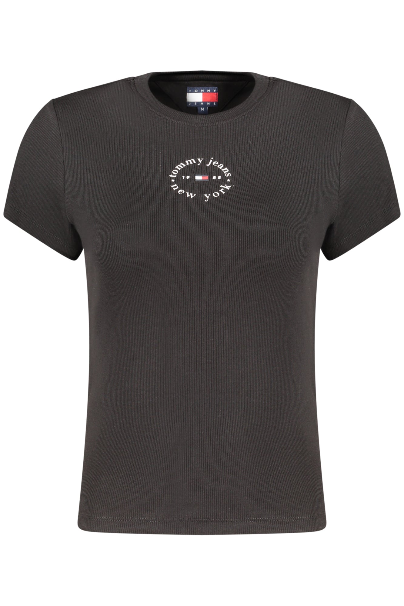 T-SHIRT EM ALGODÃO TOMMY HILFIGER MULHER PRETA