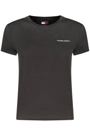T-SHIRT EM ALGODÃO TOMMY HILFIGER MULHER PRETA