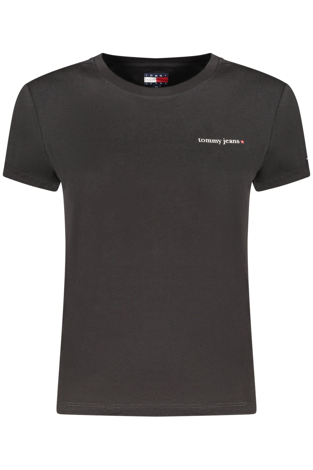T-SHIRT EM ALGODÃO TOMMY HILFIGER MULHER PRETA