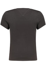 T-SHIRT EM ALGODÃO TOMMY HILFIGER MULHER PRETA