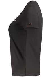 T-SHIRT EM ALGODÃO TOMMY HILFIGER MULHER PRETA