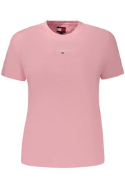T-SHIRT EM ALGODÃO TOMMY HILFIGER MULHER ROSA