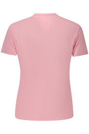 T-SHIRT EM ALGODÃO TOMMY HILFIGER MULHER ROSA