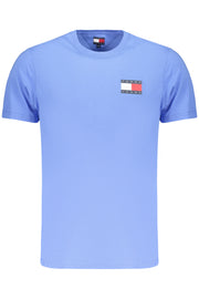 T-SHIRT EM ALGODÃO TOMMY HILFIGER HOMEM AZUL CLARO