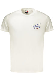 T-SHIRT EM ALGODÃO TOMMY HILFIGER HOMEM BRANCA