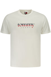 T-SHIRT EM ALGODÃO TOMMY HILFIGER HOMEM BRANCA
