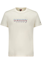 T-SHIRT EM ALGODÃO TOMMY HILFIGER HOMEM BRANCA