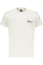 T-SHIRT EM ALGODÃO TOMMY HILFIGER HOMEM BRANCA
