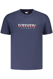 T-SHIRT EM ALGODÃO TOMMY HILFIGER HOMEM AZUL