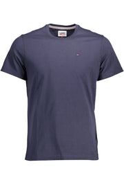 T-SHIRT EM ALGODÃO TOMMY HILFIGER HOMEM AZUL