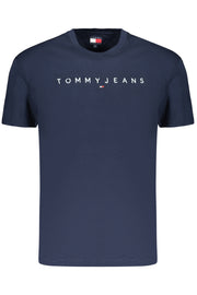 T-SHIRT EM ALGODÃO TOMMY HILFIGER HOMEM AZUL