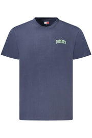 T-SHIRT EM ALGODÃO TOMMY HILFIGER HOMEM AZUL