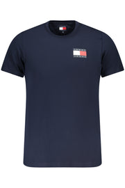 T-SHIRT EM ALGODÃO TOMMY HILFIGER HOMEM AZUL