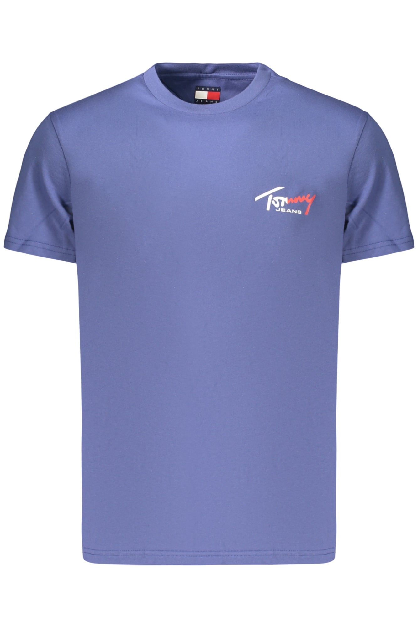 T-SHIRT EM ALGODÃO TOMMY HILFIGER HOMEM AZUL