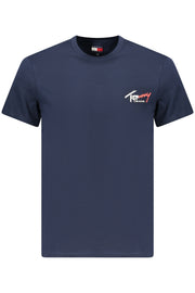 T-SHIRT EM ALGODÃO TOMMY HILFIGER HOMEM AZUL