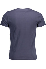 T-SHIRT EM ALGODÃO TOMMY HILFIGER HOMEM AZUL