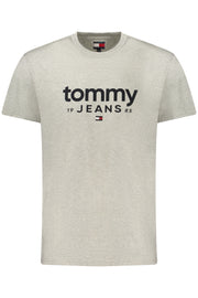 T-SHIRT EM ALGODÃO TOMMY HILFIGER HOMEM CINZENTA