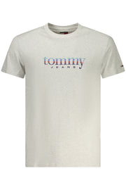 T-SHIRT EM ALGODÃO TOMMY HILFIGER HOMEM CINZENTA