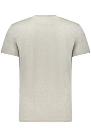 T-SHIRT EM ALGODÃO TOMMY HILFIGER HOMEM CINZENTA