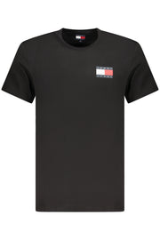T-SHIRT EM ALGODÃO TOMMY HILFIGER HOMEM PRETA