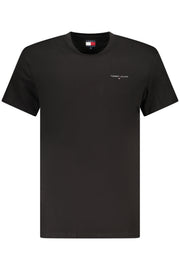 T-SHIRT EM ALGODÃO TOMMY HILFIGER HOMEM PRETA