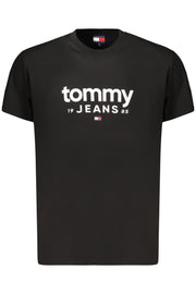 T-SHIRT EM ALGODÃO TOMMY HILFIGER HOMEM PRETA