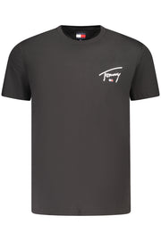 T-SHIRT EM ALGODÃO TOMMY HILFIGER HOMEM PRETA