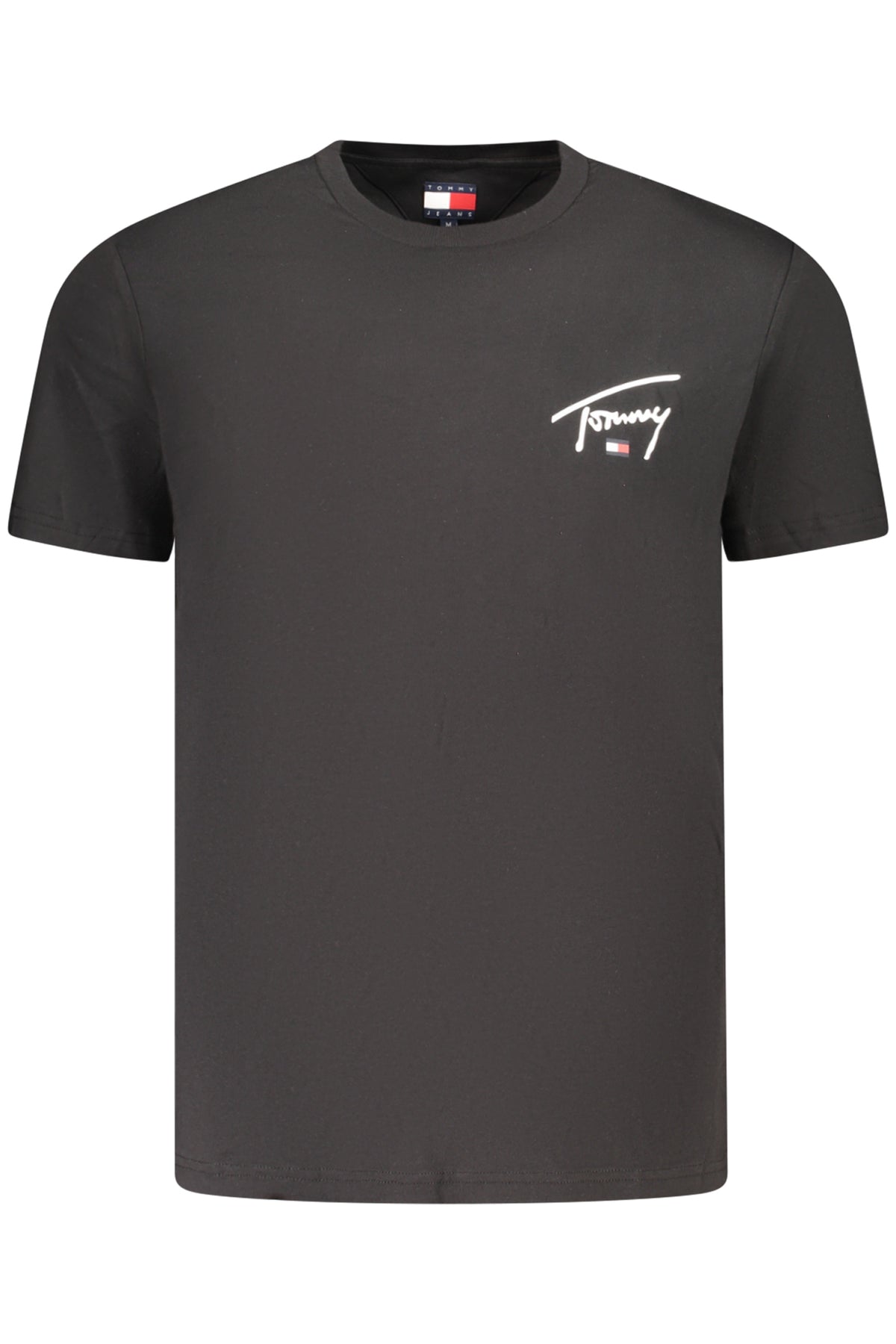 T-SHIRT EM ALGODÃO TOMMY HILFIGER HOMEM PRETA