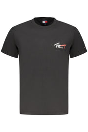 T-SHIRT EM ALGODÃO TOMMY HILFIGER HOMEM PRETA