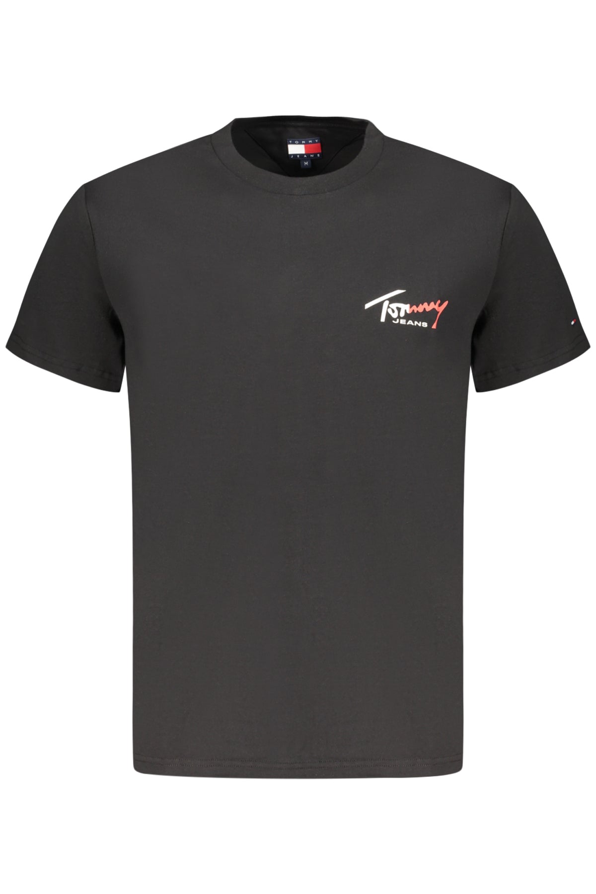 T-SHIRT EM ALGODÃO TOMMY HILFIGER HOMEM PRETA