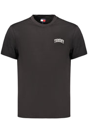 T-SHIRT EM ALGODÃO TOMMY HILFIGER HOMEM PRETA