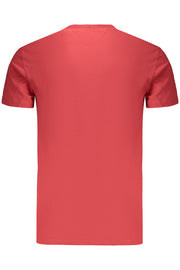 T-SHIRT EM ALGODÃO TOMMY HILFIGER HOMEM VERMELHA