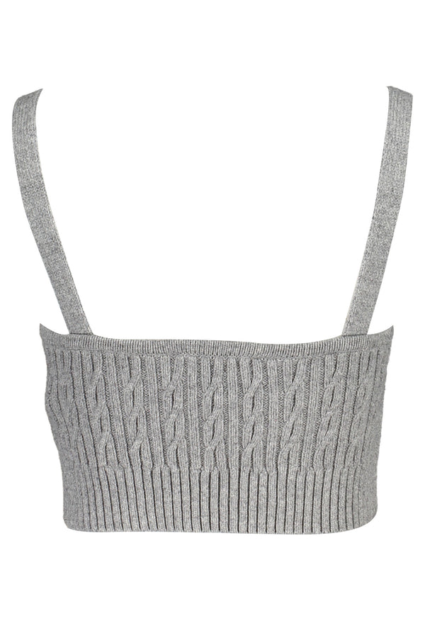 TOP MULHER TOMMY HILFIGER CINZA