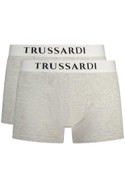 ROUPA INTERIOR EM ALGODÃO TRUSSARDI HOMEM CINZENTO