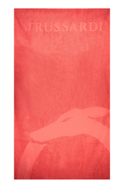 WOMEN'S TRUSSARDI JEANS RED BEACH TOWEL