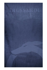 TRUSSARDI JEANS MEN'S BLUE BEACH TOWEL