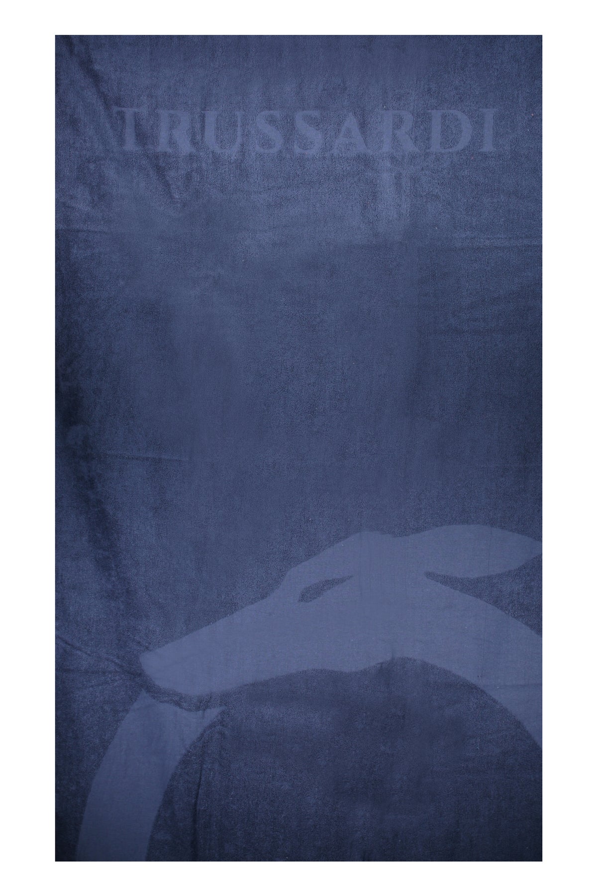 TRUSSARDI JEANS MEN'S BLUE BEACH TOWEL