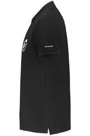 POLO EM ALGODÃO TRUSSARDI HOMEM PRETO