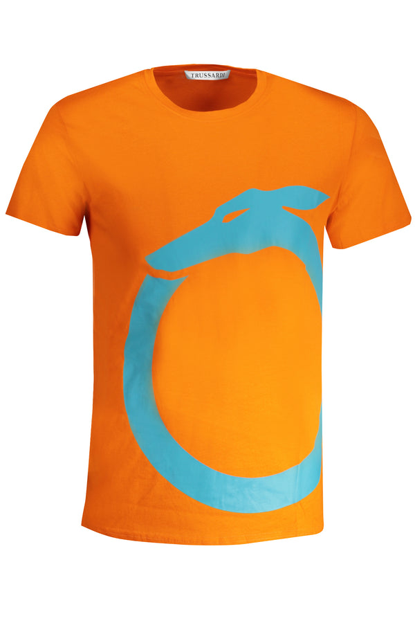 TRUSSARDI HOMEM MANGA CURTA T-SHIRT LARANJA