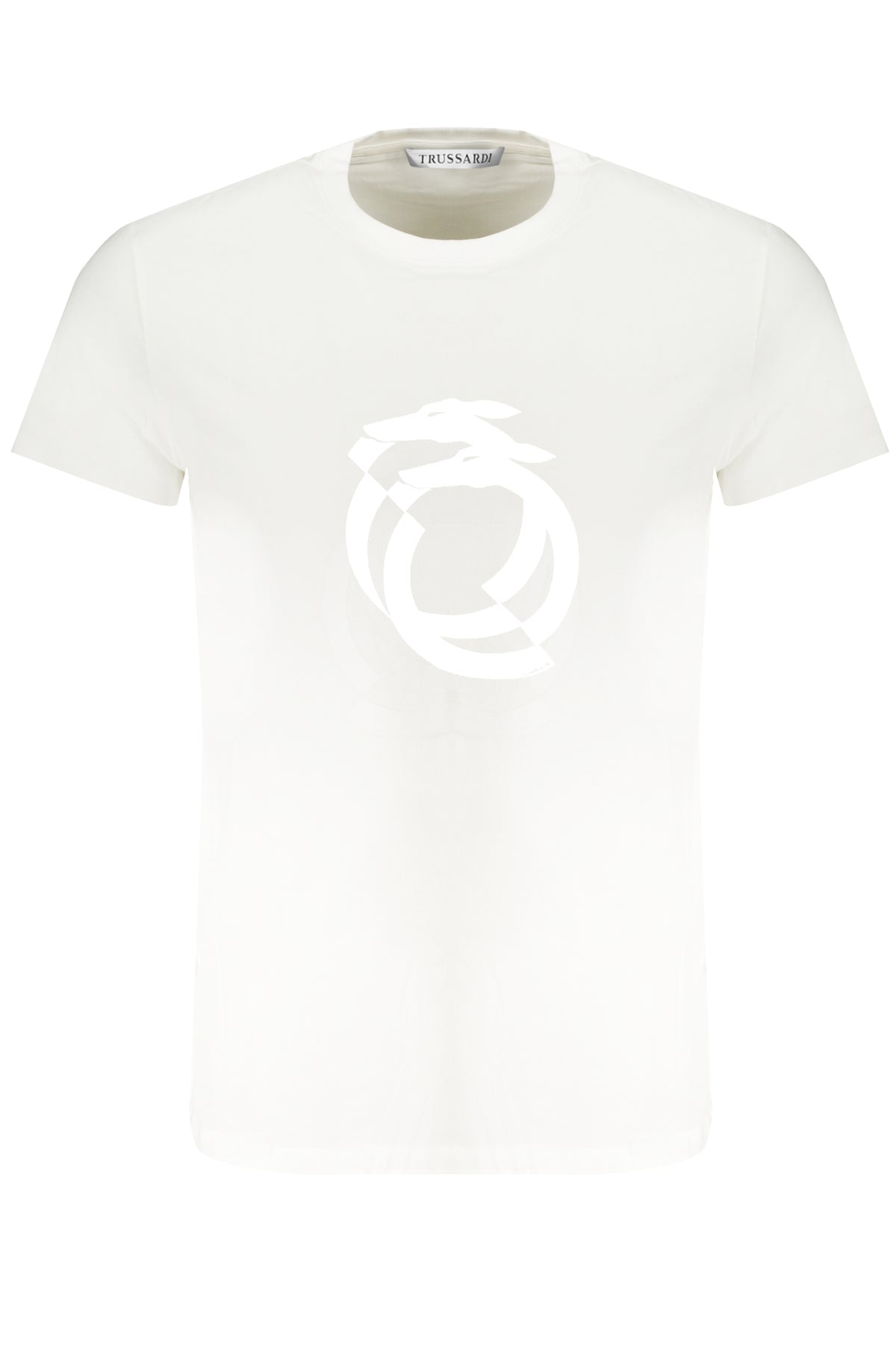 TRUSSARDI MEN'S WHITE SHORT SLEEVE T-SHIRT
