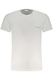 TRUSSARDI MEN'S WHITE SHORT-SLEEVED T-SHIRT