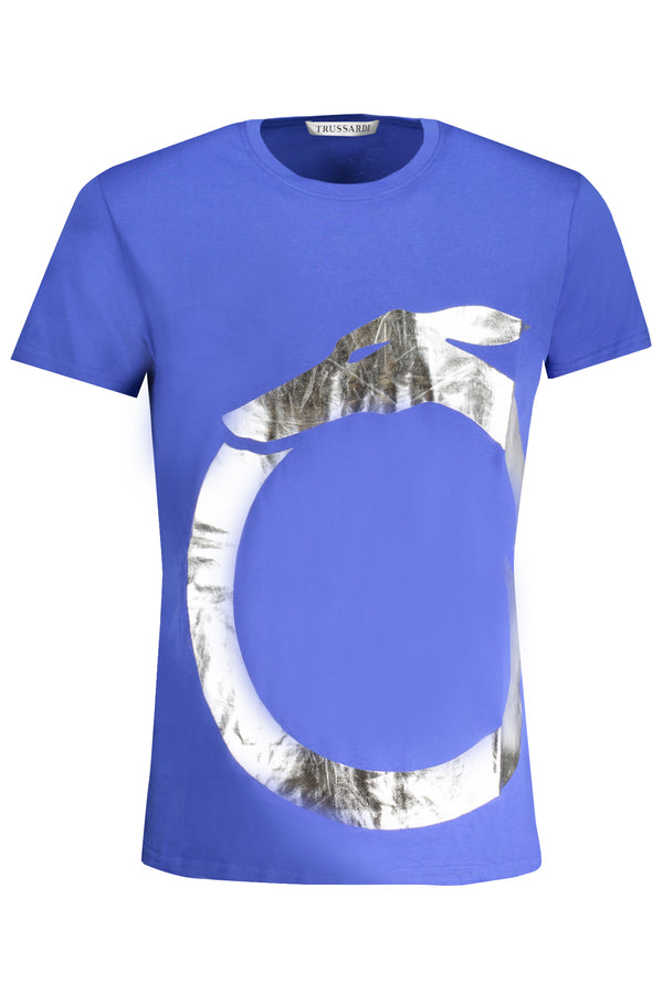 TRUSSARDI HOMEM MANGA CURTA T-SHIRT AZUL